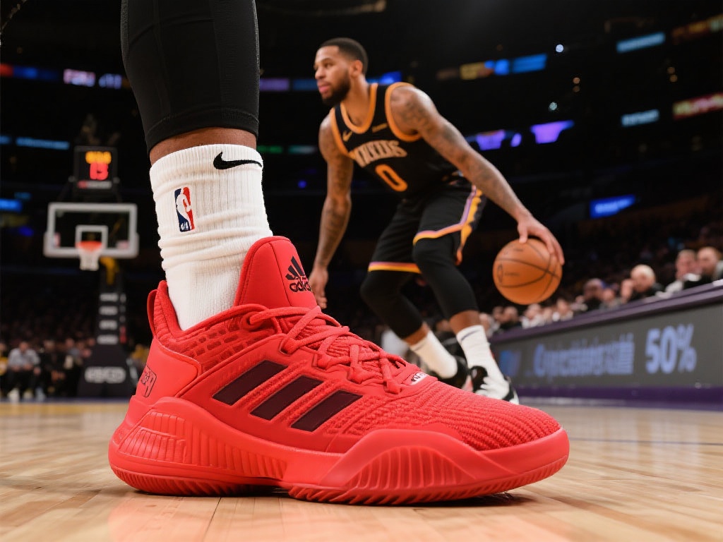 【球鞋特写】文森特惊艳上脚红色阿迪达斯FOG联名,替补砍下20分 文森特的表现显然不仅仅是个人技巧的展现,